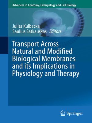 cover image of Transport Across Natural and Modified Biological Membranes and its Implications in Physiology and Therapy